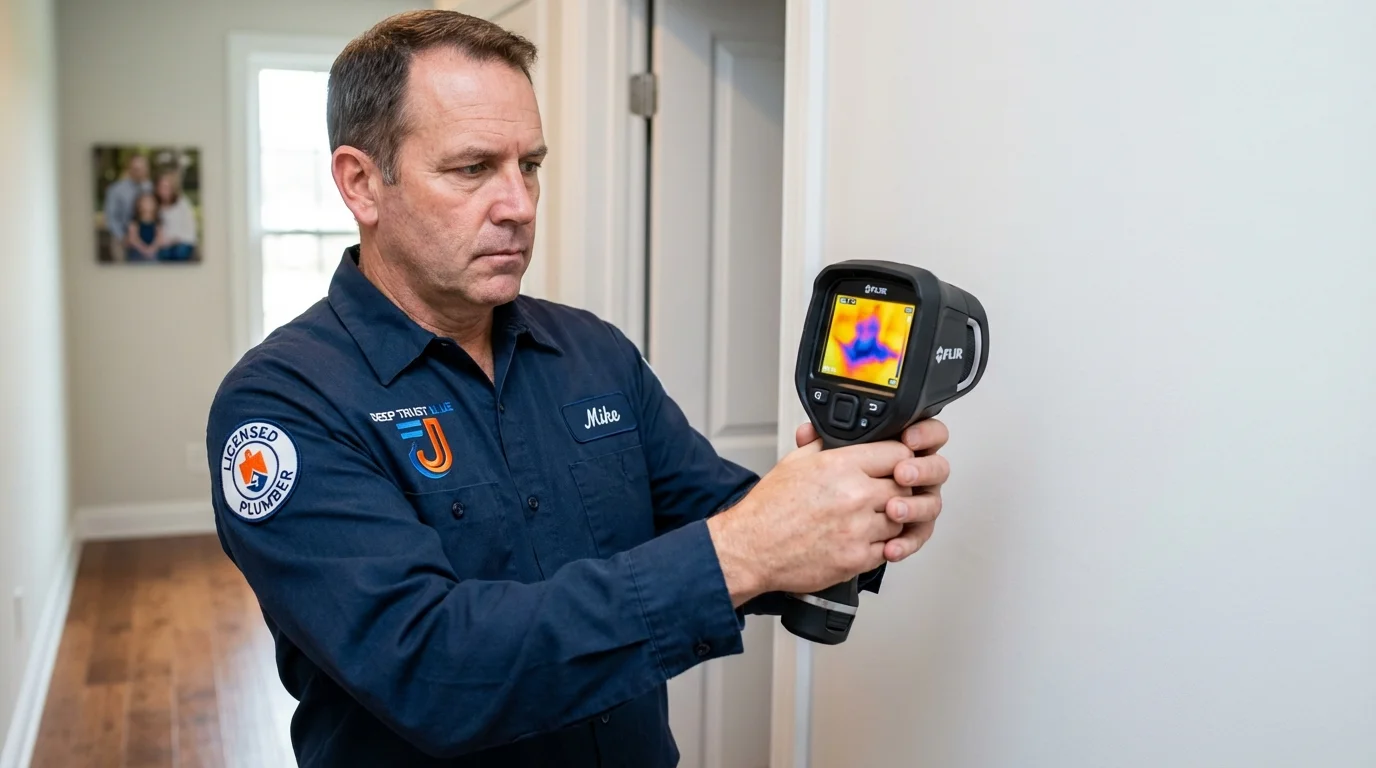 Thermal imaging leak detection by Johns Plumbing LLC in Saint Bonifacius